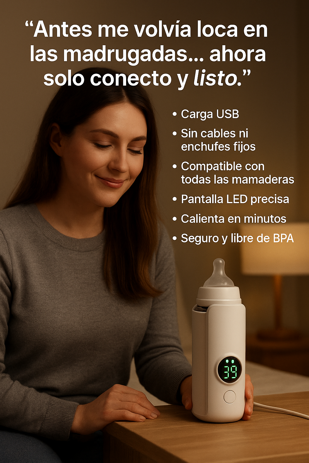 Calentador de mamadera recargable™