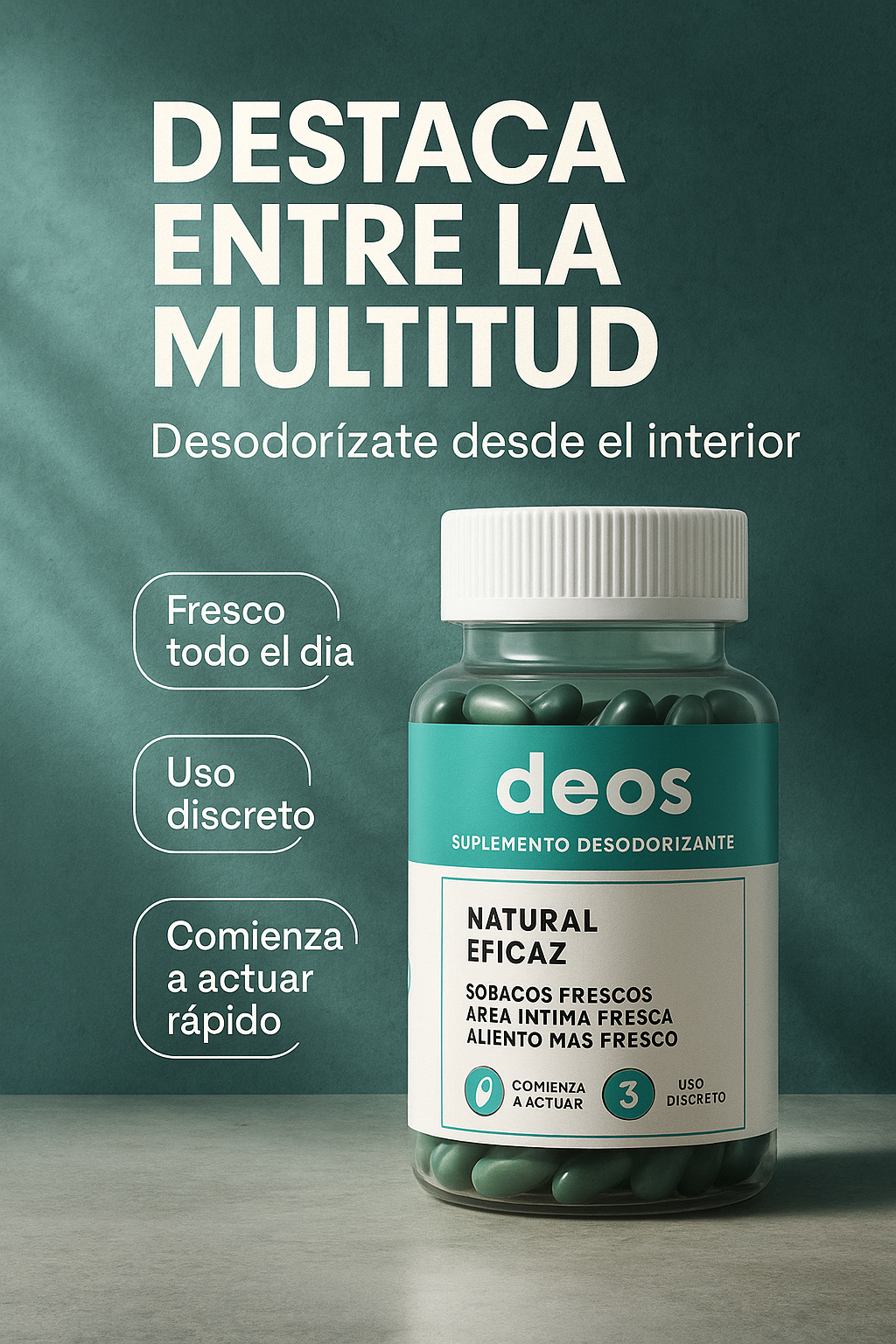DEOS - Cápsulas Desodorantes Naturales