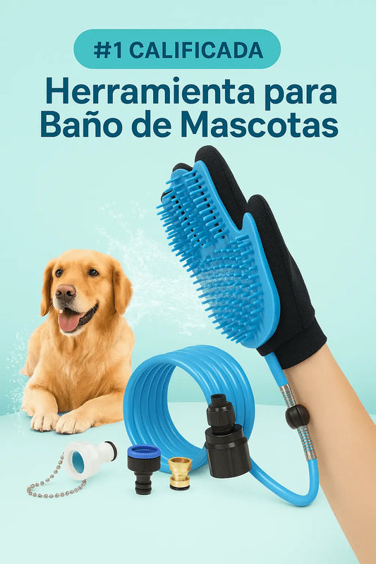 Guante Masajeador Baño Mascotas TIENDA SHELBY