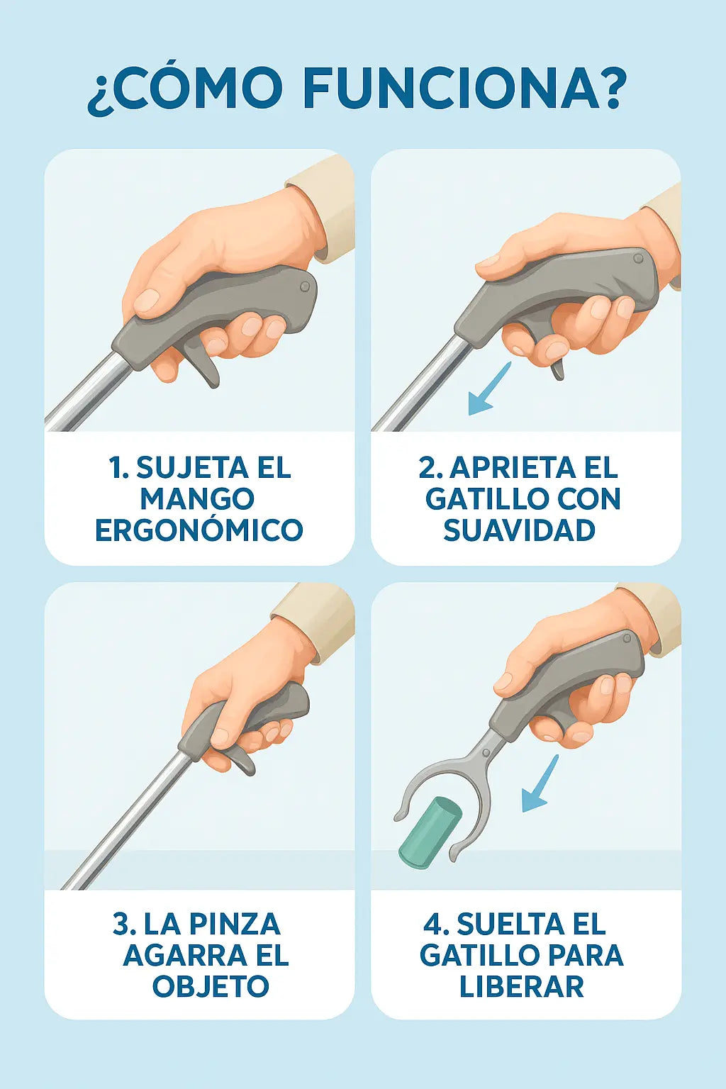 Pinza para levantar objetos adulto mayor ™ TIENDA SHELBY